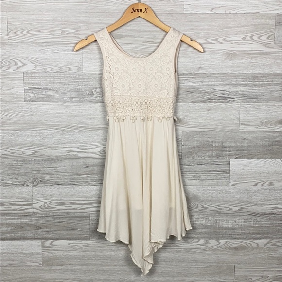 LilY Bleu Sleeveless Cream Boho Dress - Picture 1 of 7